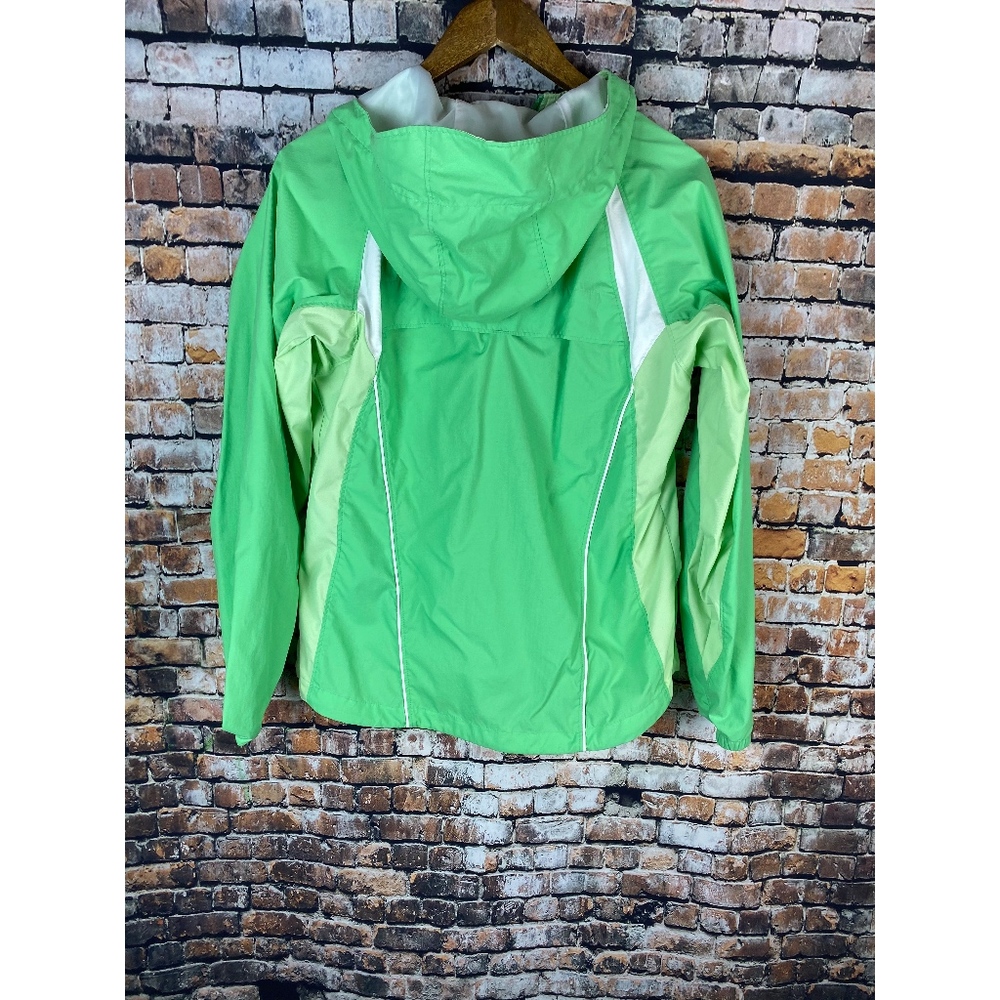 Columbia Green Hooded Jacket Sz Med - Picture 2 of 8